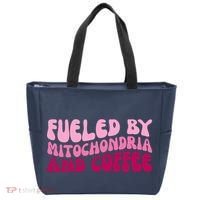 Fueled By Mitochondria And Coffee Funny Tote Bag thumb 0