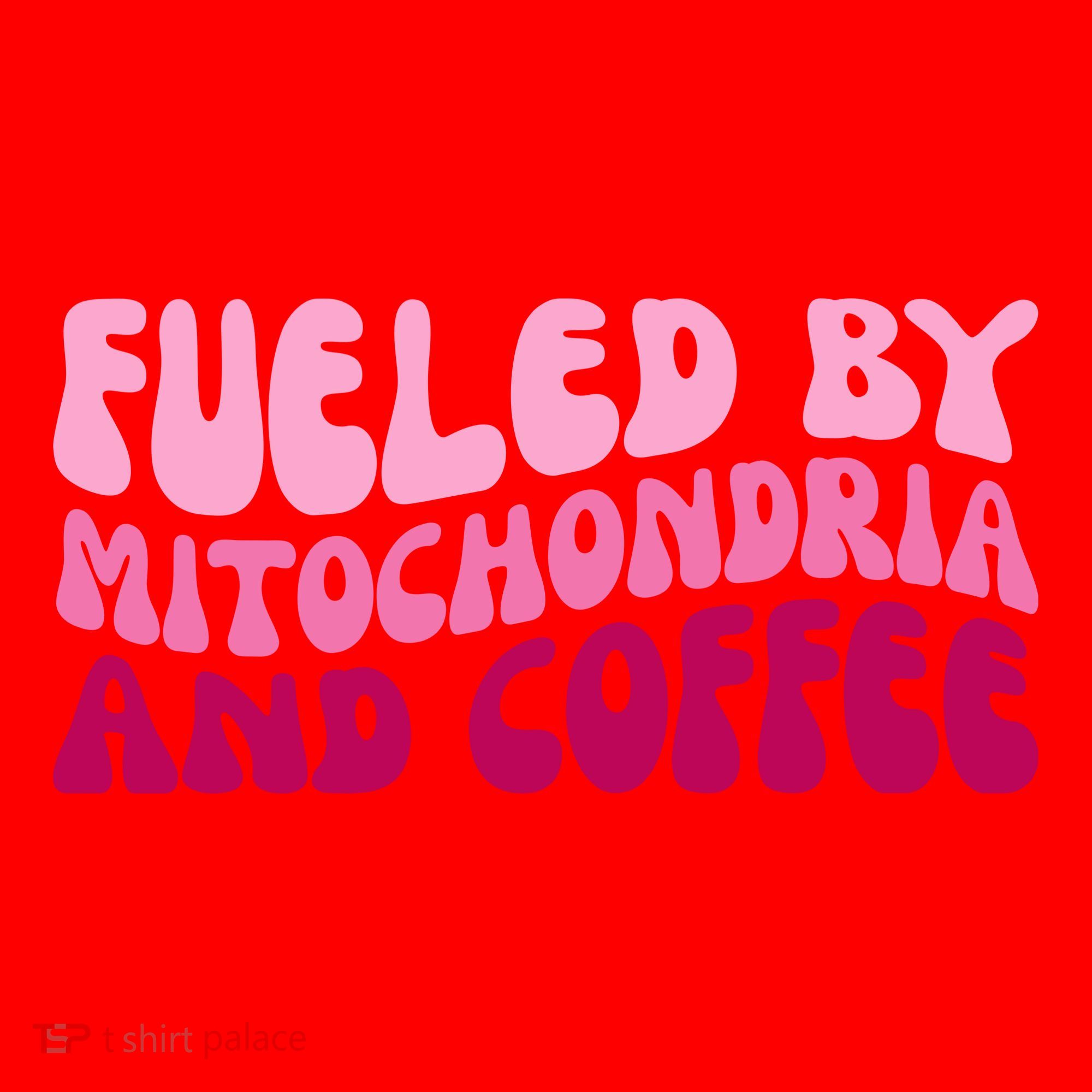 Fueled By Mitochondria And Coffee Funny Santa Hat