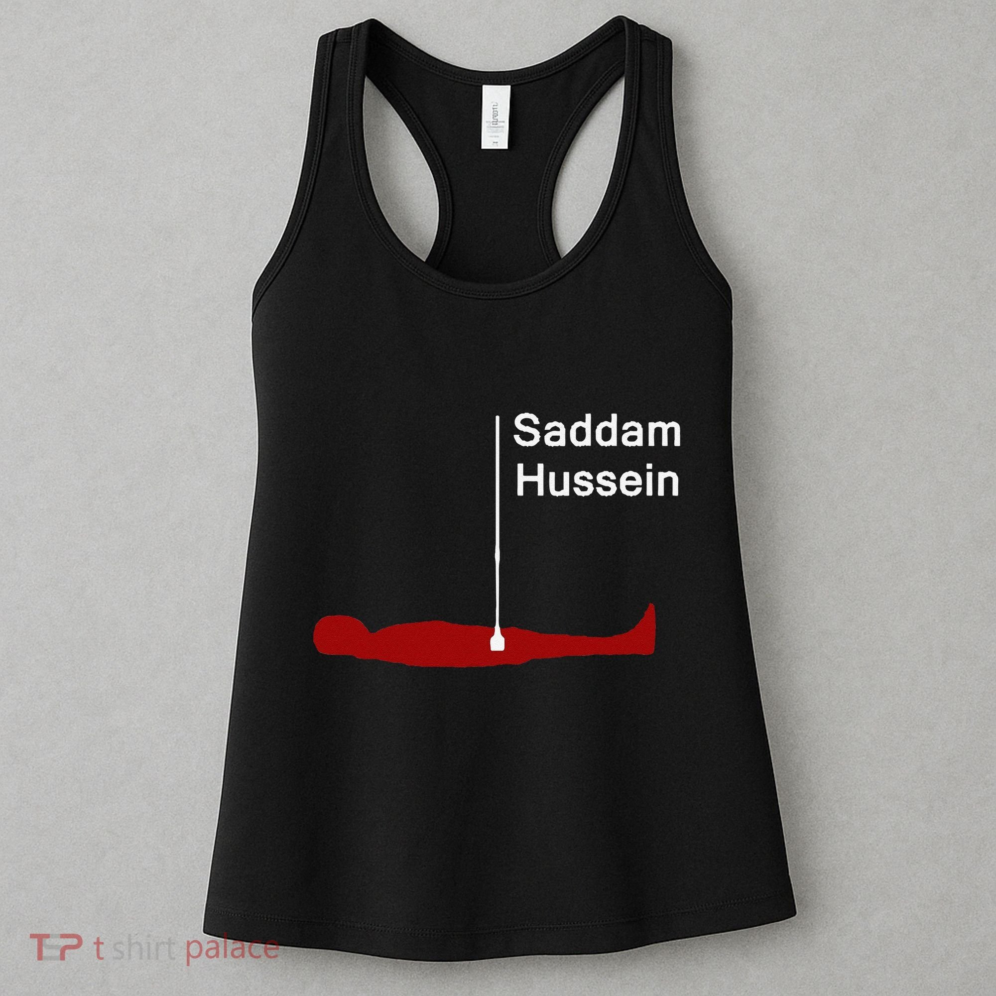 Funny Brainrot Meme Saddam HusseinS Hiding Spot Teen Joke Women's Tank Top