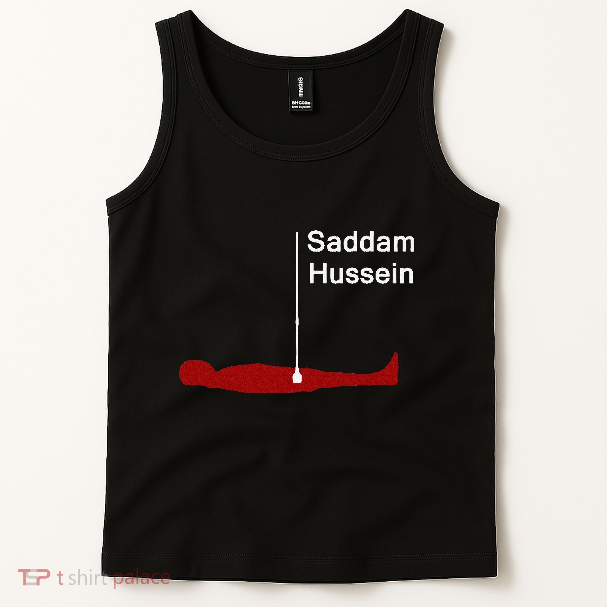 Funny Brainrot Meme Saddam HusseinS Hiding Spot Teen Joke Tank Top