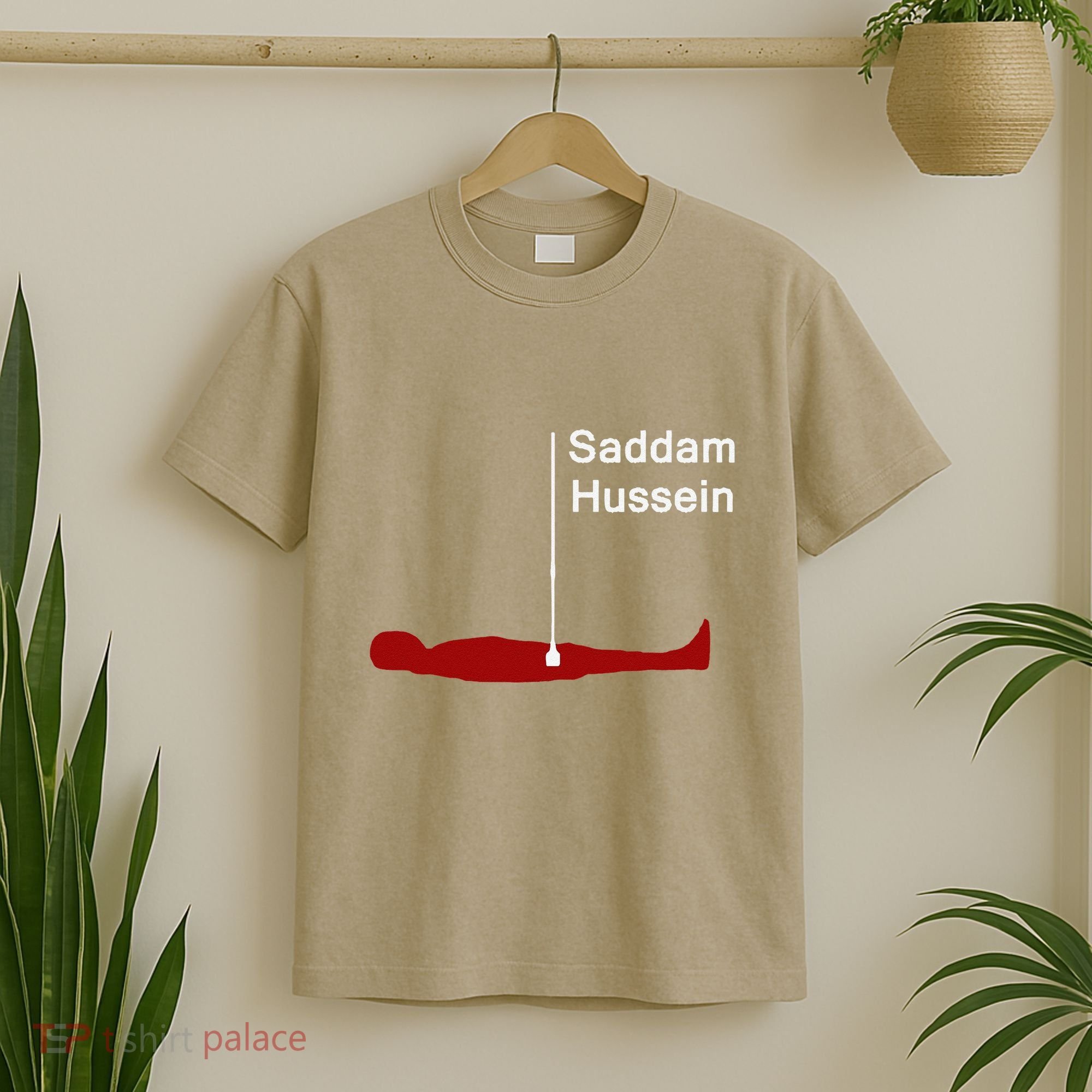 Funny Brainrot Meme Saddam HusseinS Hiding Spot Teen Joke T-Shirt