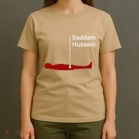 Funny Brainrot Meme Saddam HusseinS Hiding Spot Teen Joke T-Shirt thumb 4