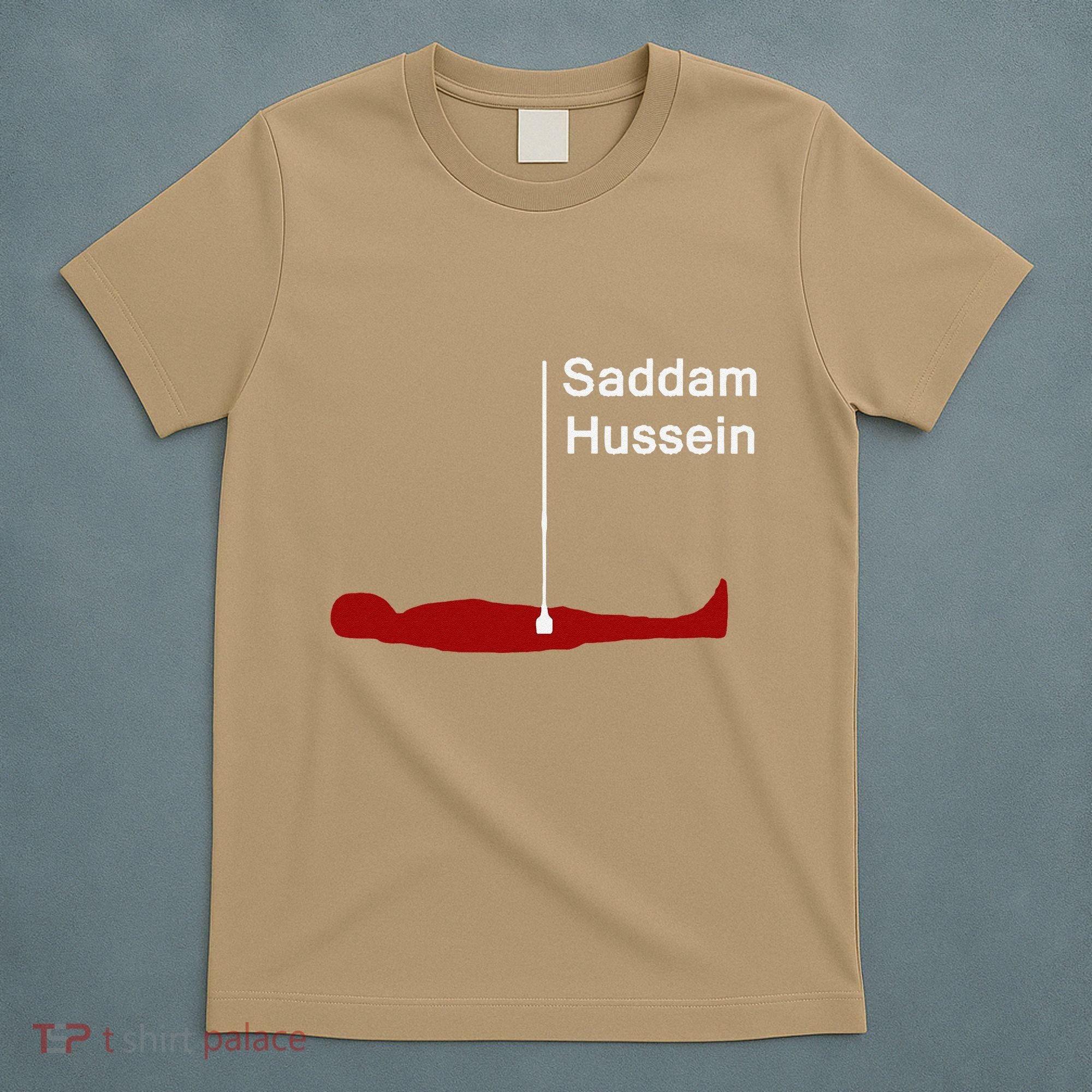 Funny Brainrot Meme Saddam HusseinS Hiding Spot Teen Joke T-Shirt