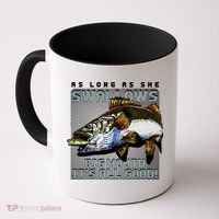 Funny Big Mouth Bass Swallows Coffee Mug thumb 0