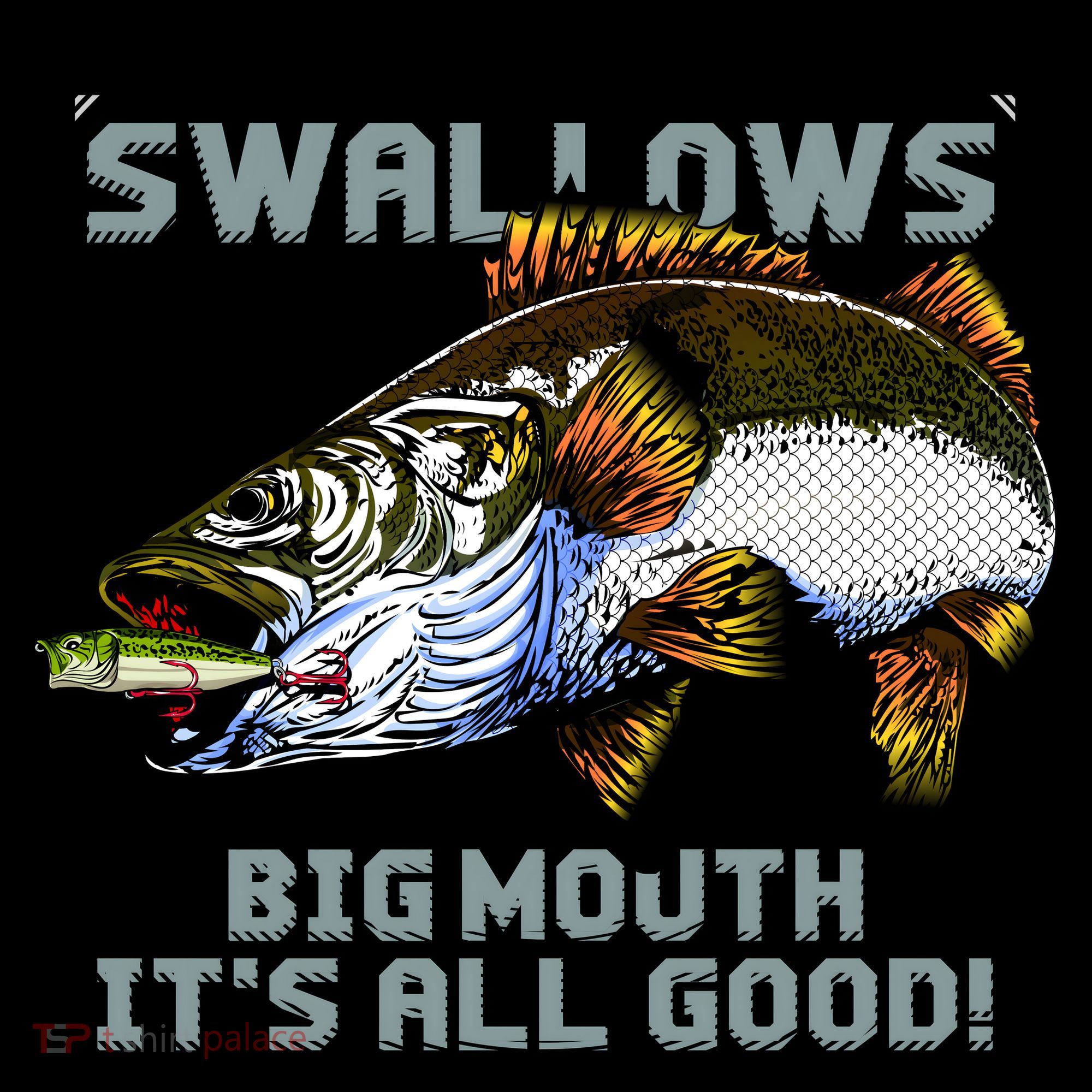 Funny Big Mouth Bass Swallows Coffee Mug