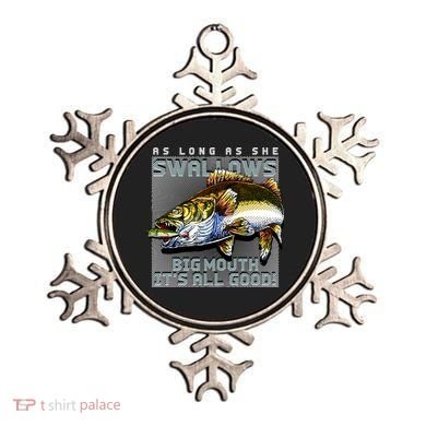 Funny Big Mouth Bass Swallows Ornament