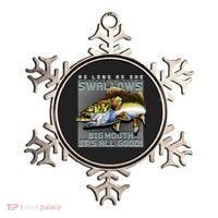 Funny Big Mouth Bass Swallows Ornament thumb 0