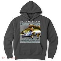 Funny Big Mouth Bass Swallows Hoodie thumb 0