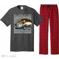 Funny Big Mouth Bass Swallows Pajama Set thumb 0
