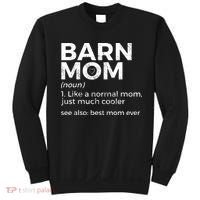 Funny Barn Mom Definition Best Mom Ever Horse Riding Sweatshirt thumb 0