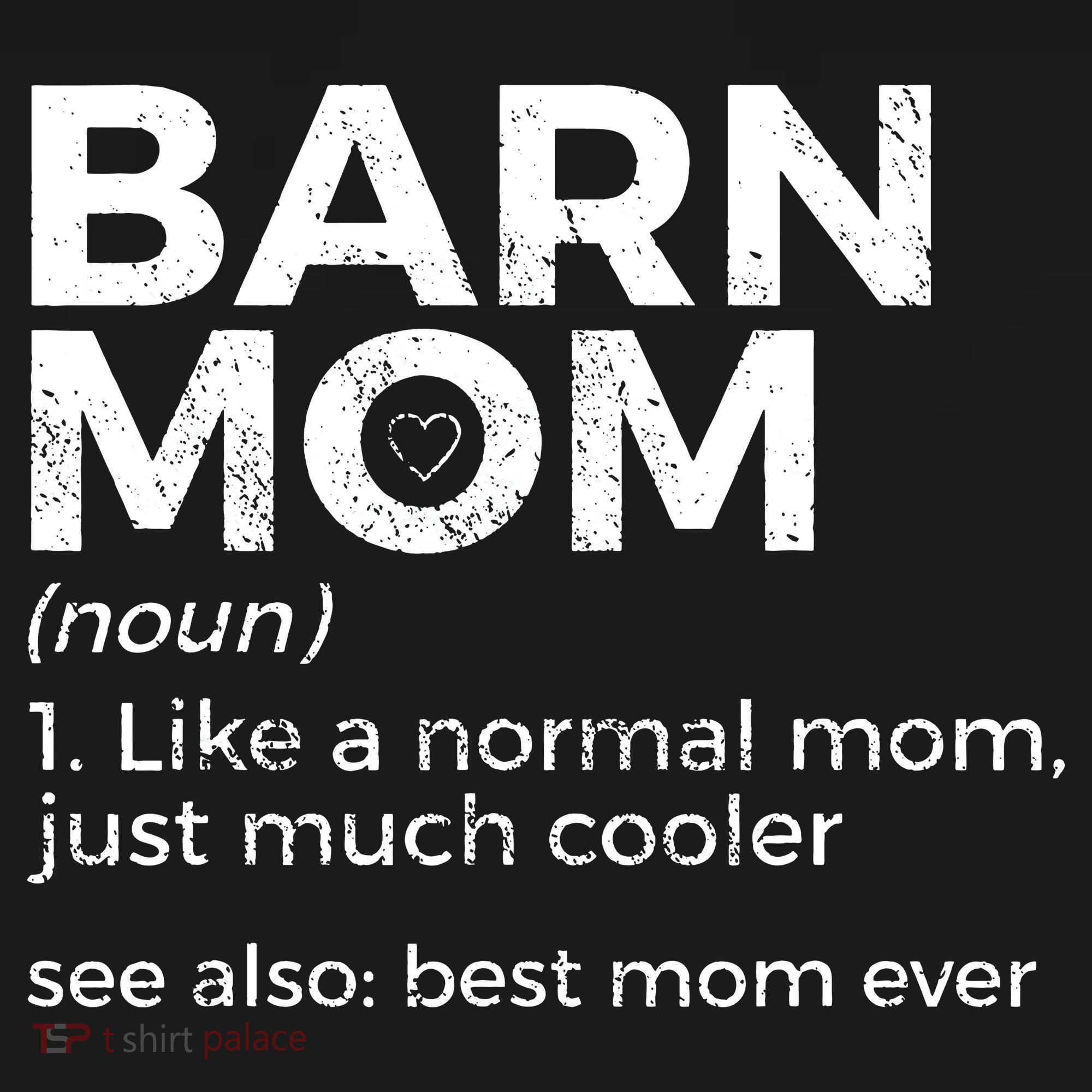 Funny Barn Mom Definition Best Mom Ever Horse Riding Women's Hoodie