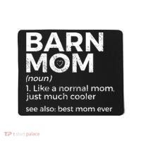 Funny Barn Mom Definition Best Mom Ever Horse Riding Mousepad thumb 0