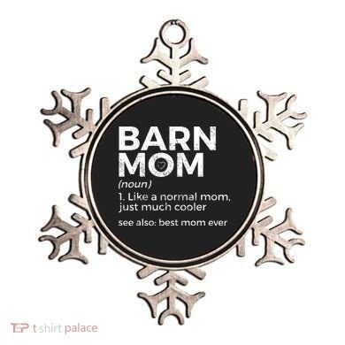 Funny Barn Mom Definition Best Mom Ever Horse Riding Ornament