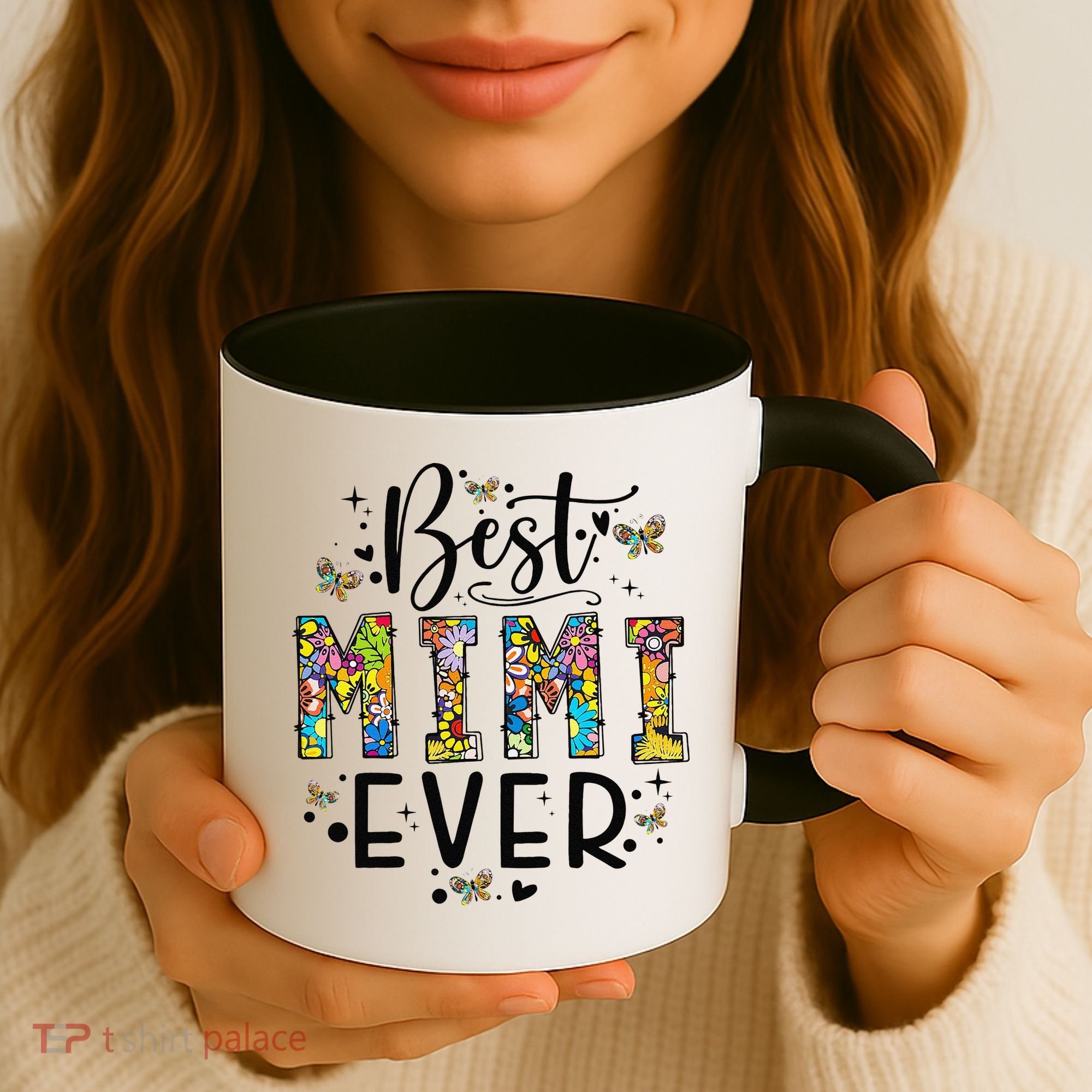 Floral Best Mimi Evers Mother's Day Gift For Best Mimi Coffee Mug