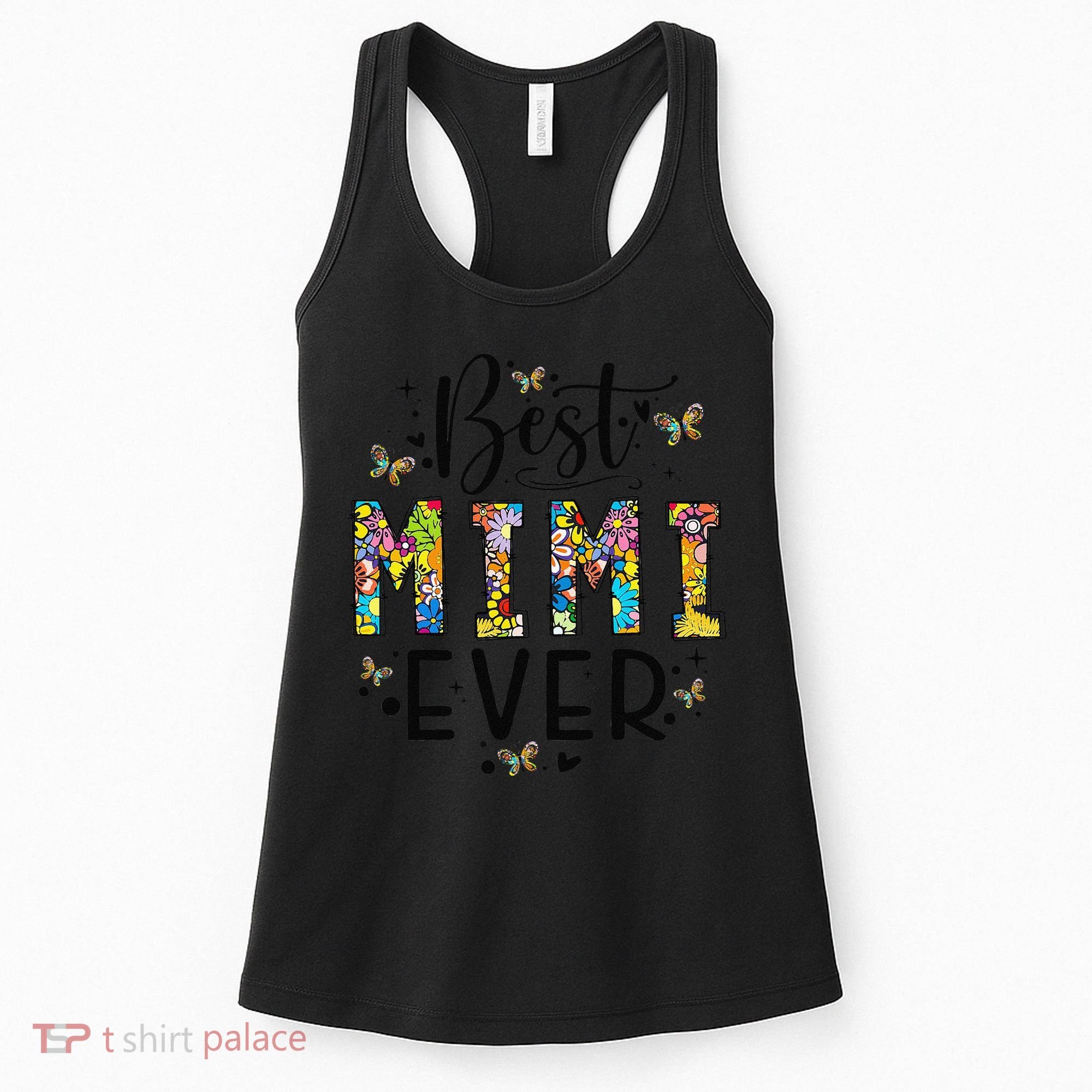 Floral Best Mimi Evers Mother's Day Gift For Best Mimi Women's Tank Top