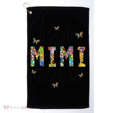 Floral Best Mimi Evers Mother's Day Gift For Best Mimi Golf Towel
