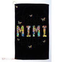 Floral Best Mimi Evers Mother's Day Gift For Best Mimi Golf Towel thumb 0