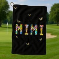 Floral Best Mimi Evers Mother's Day Gift For Best Mimi Golf Towel thumb 1