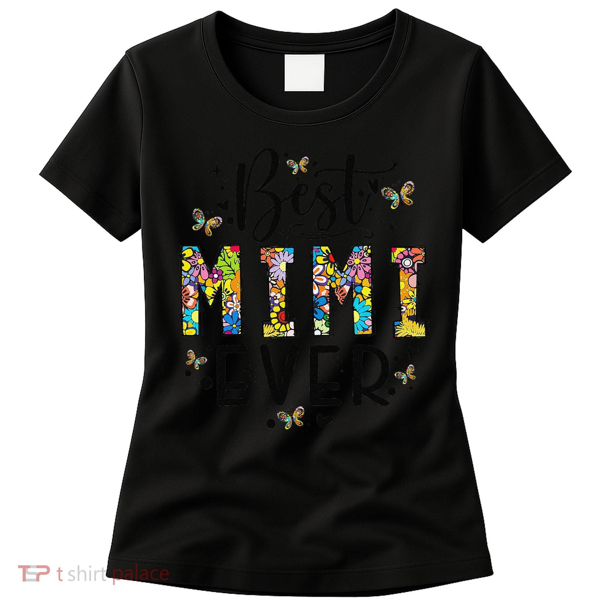 Floral Best Mimi Evers Mother's Day Gift For Best Mimi Women's T-Shirt