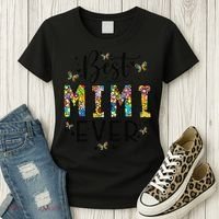Floral Best Mimi Evers Mother's Day Gift For Best Mimi Women's T-Shirt thumb 3