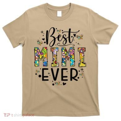 Floral Best Mimi Evers Mother's Day Gift For Best Mimi T-Shirt