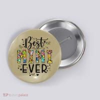 Floral Best Mimi Evers Mother's Day Gift For Best Mimi Button thumb 0