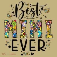 Floral Best Mimi Evers Mother's Day Gift For Best Mimi Button thumb 1