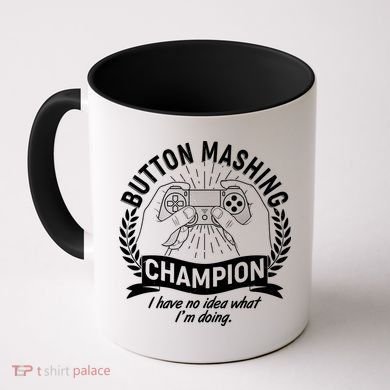 Funny Button Mashing Champion Video Gamer Coffee Mug