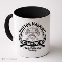 Funny Button Mashing Champion Video Gamer Coffee Mug thumb 0