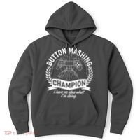 Funny Button Mashing Champion Video Gamer Hoodie thumb 0