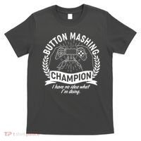 Funny Button Mashing Champion Video Gamer T-Shirt thumb 0