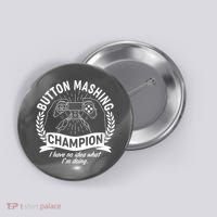 Funny Button Mashing Champion Video Gamer Button thumb 0