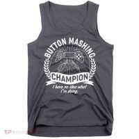 Funny Button Mashing Champion Video Gamer Tank Top thumb 0