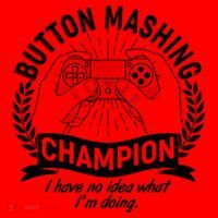 Funny Button Mashing Champion Video Gamer Santa Hat thumb 1