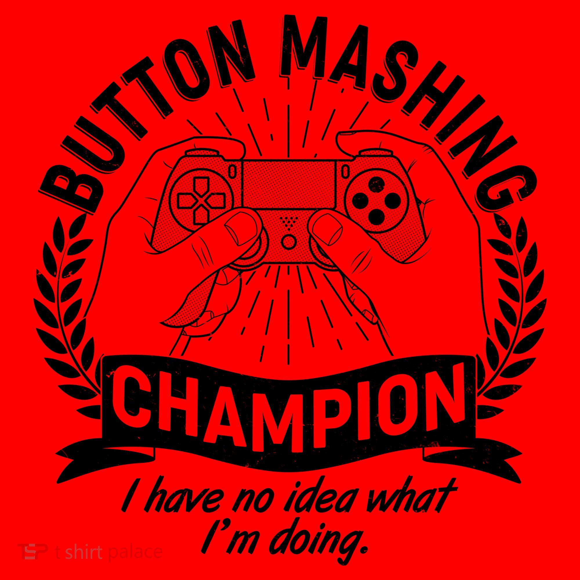 Funny Button Mashing Champion Video Gamer Santa Hat