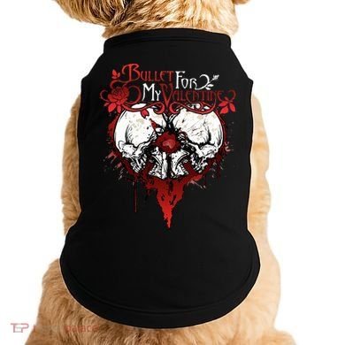 Funny Bullet My For Valentine Splattered Logo Gift Doggie Tank