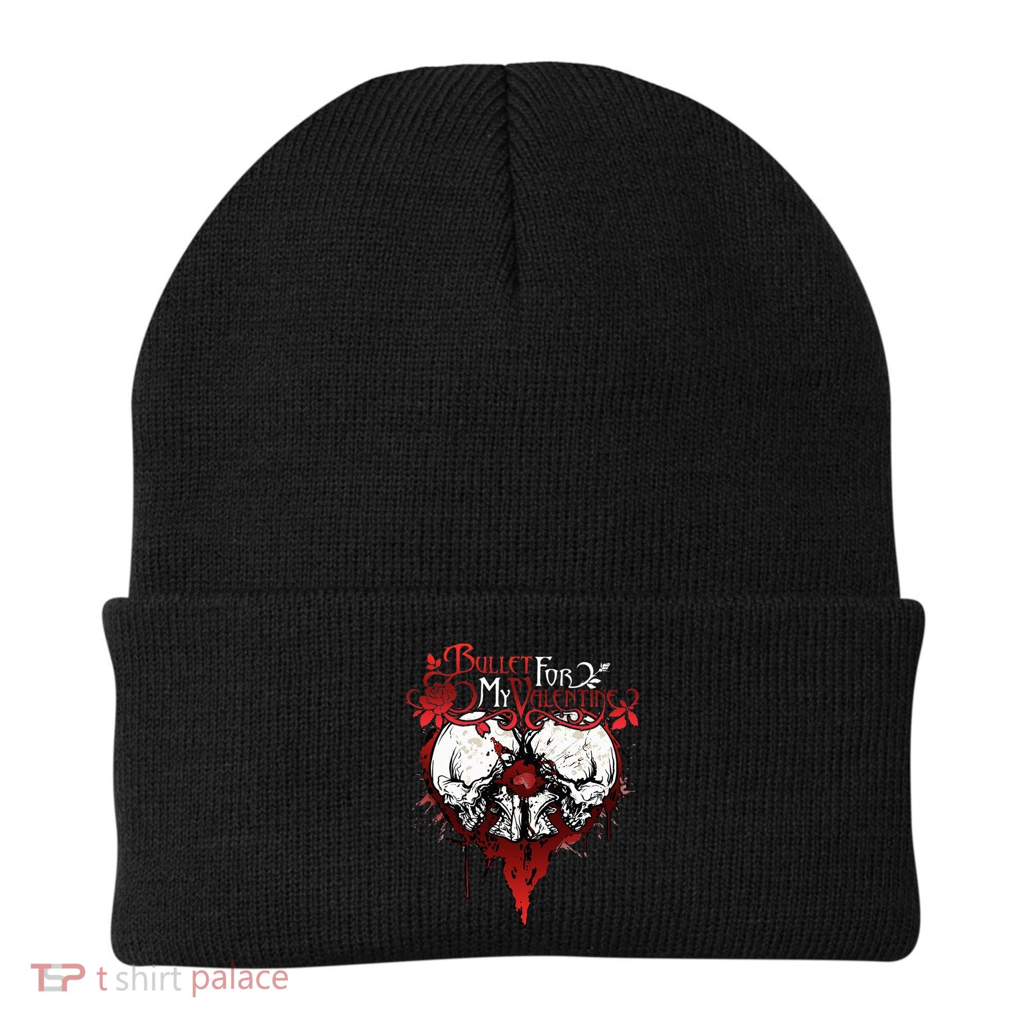 Funny Bullet My For Valentine Splattered Logo Gift Beanie