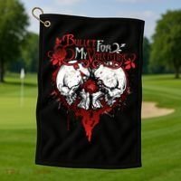 Funny Bullet My For Valentine Splattered Logo Gift Golf Towel thumb 1