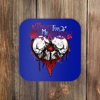 Funny Bullet My For Valentine Splattered Logo Gift Coaster
