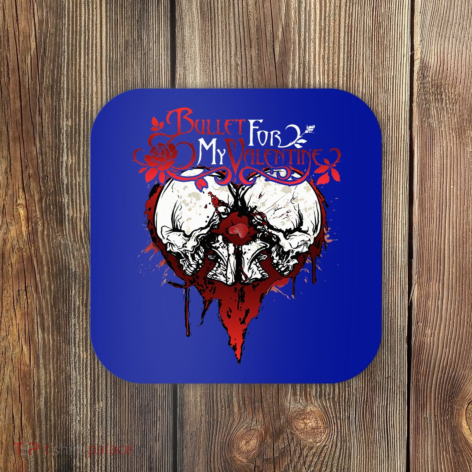 Funny Bullet My For Valentine Splattered Logo Gift Coaster
