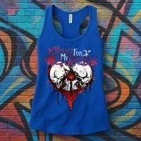 Funny Bullet My For Valentine Splattered Logo Gift Women's Tank Top thumb 3