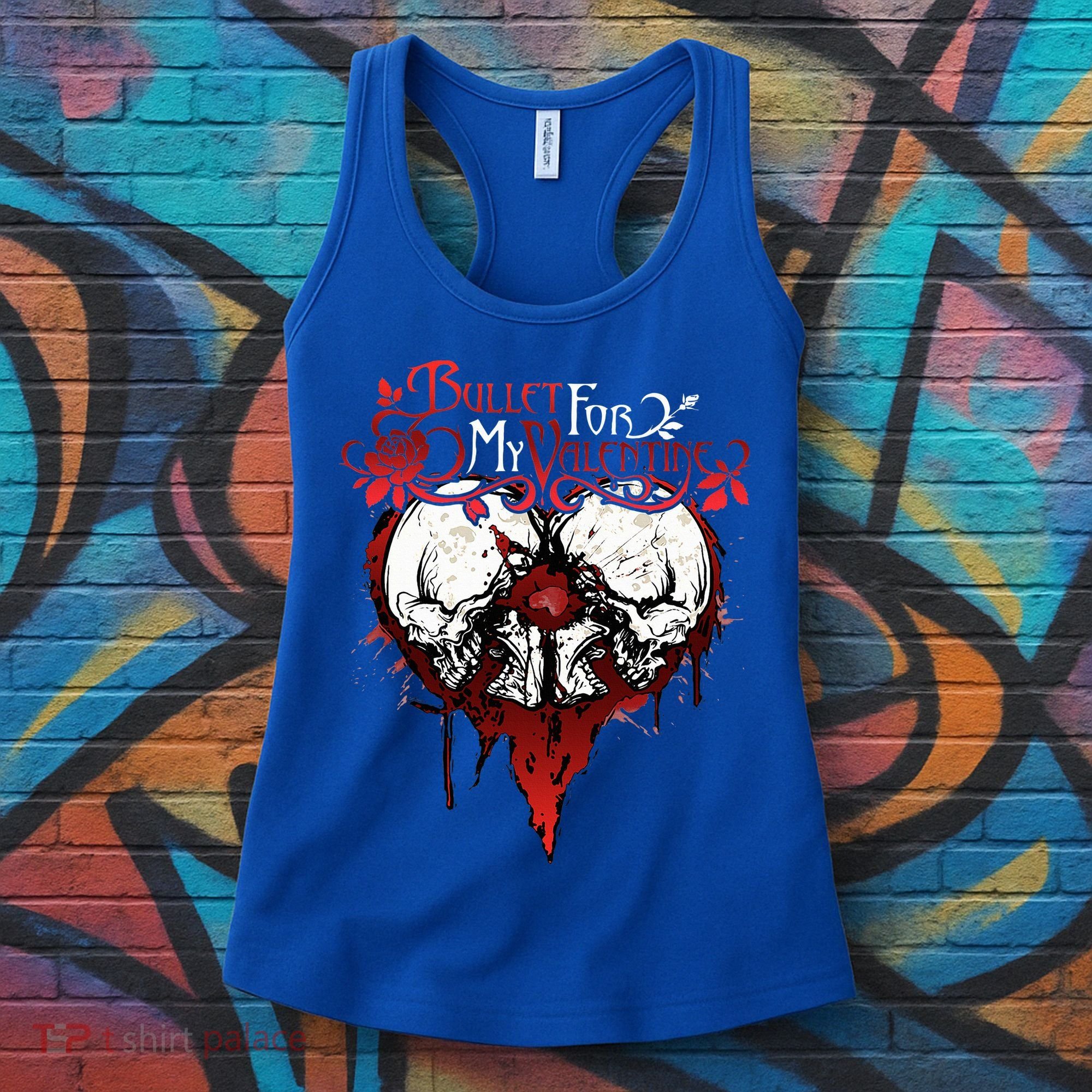 Funny Bullet My For Valentine Splattered Logo Gift Women's Tank Top