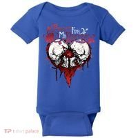 Funny Bullet My For Valentine Splattered Logo Gift Baby Bodysuit thumb 0