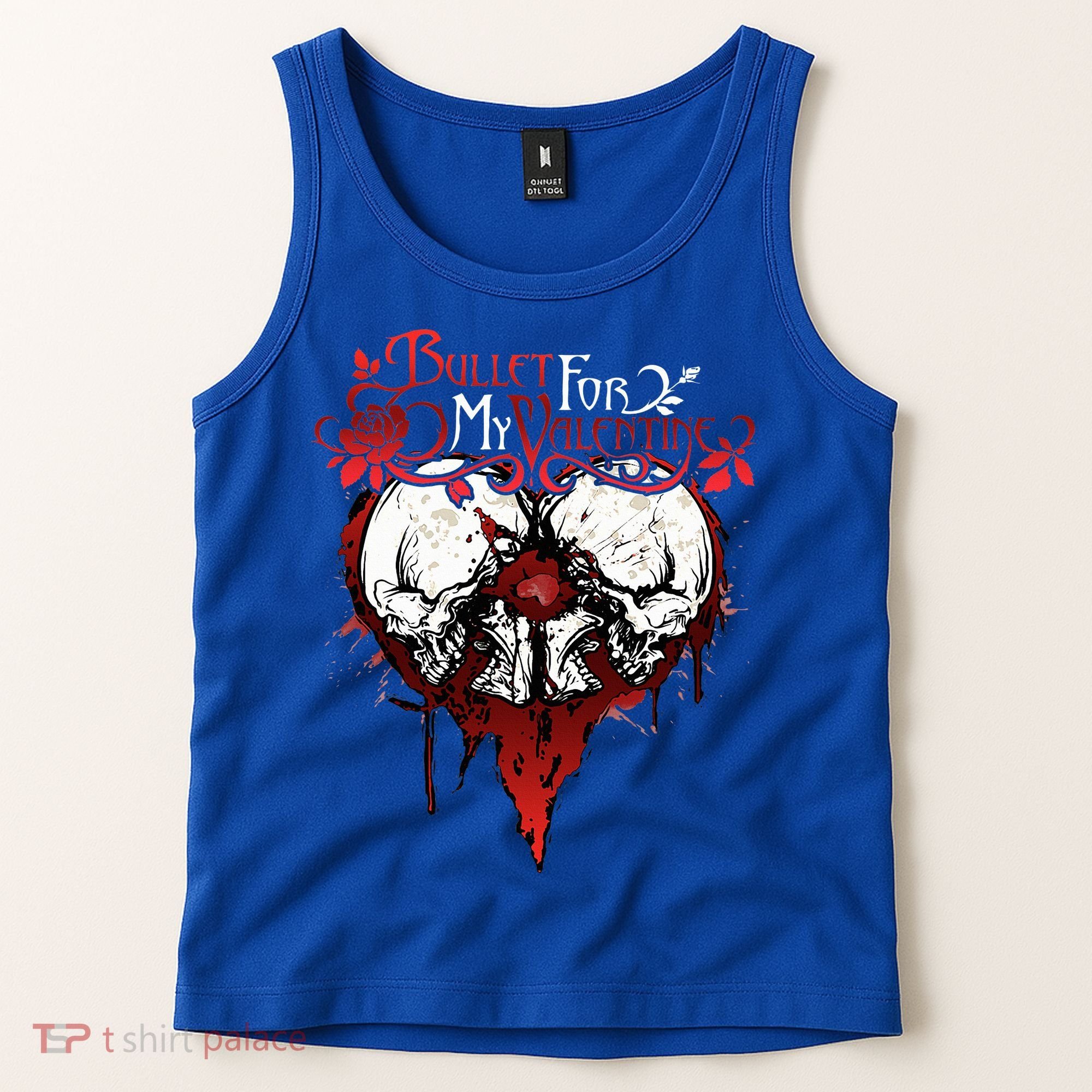 Funny Bullet My For Valentine Splattered Logo Gift Tank Top