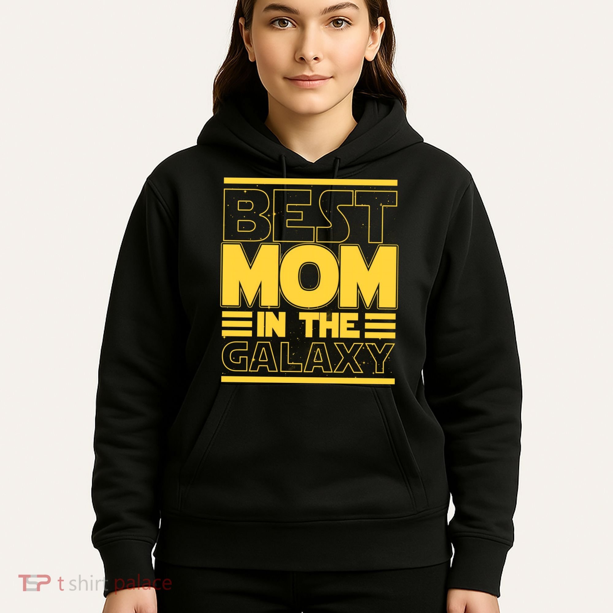 Funny Best Mom In The Galaxy SciFi Fan Hoodie