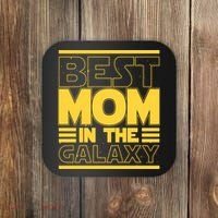 Funny Best Mom In The Galaxy SciFi Fan Coaster thumb 0