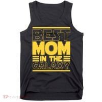 Funny Best Mom In The Galaxy SciFi Fan Tank Top thumb 0