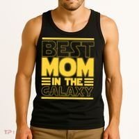 Funny Best Mom In The Galaxy SciFi Fan Tank Top thumb 3