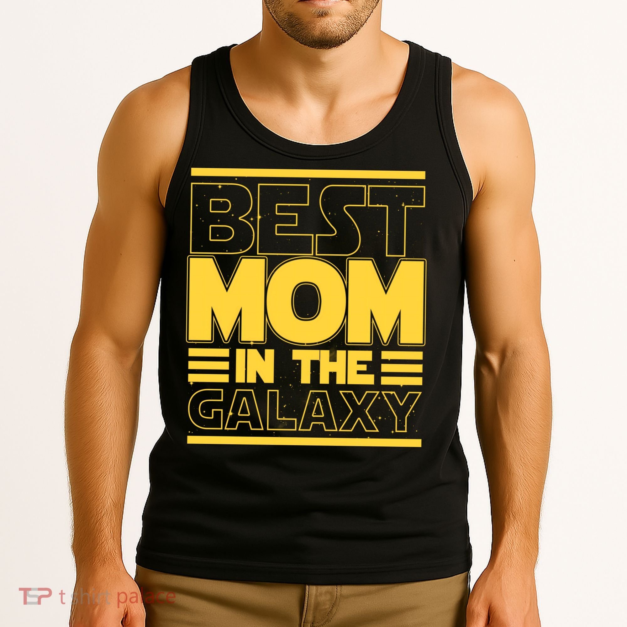 Funny Best Mom In The Galaxy SciFi Fan Tank Top