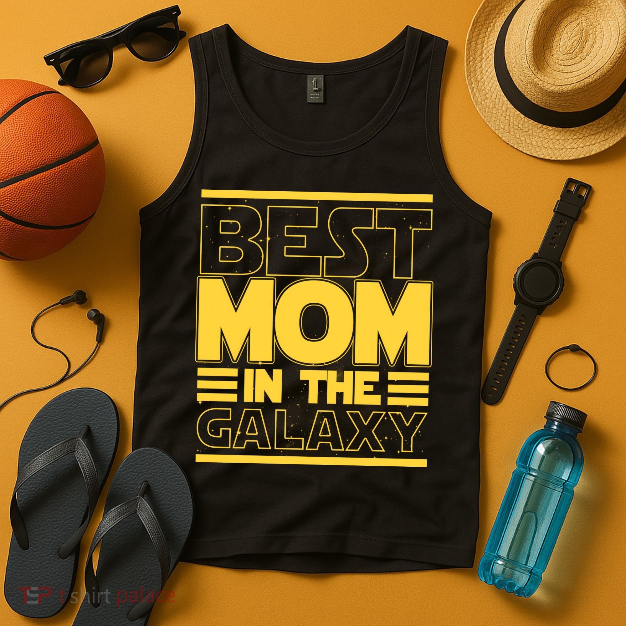 Funny Best Mom In The Galaxy SciFi Fan Tank Top